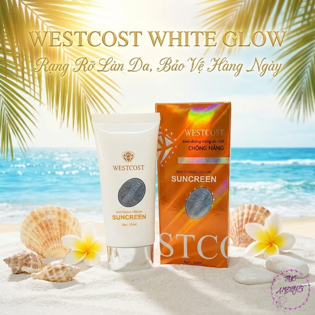 Kem dưỡng trắng chống nắng Westcost