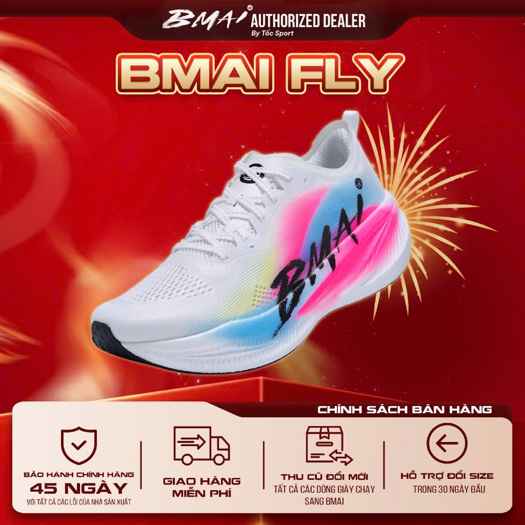 Giày Bmai | Giày Chạy Bộ Fly | Hàng Chính Hãng | Giày Chạy Tập Luyện Hàng Ngày Và Thi Đấu Chuyên Ngh