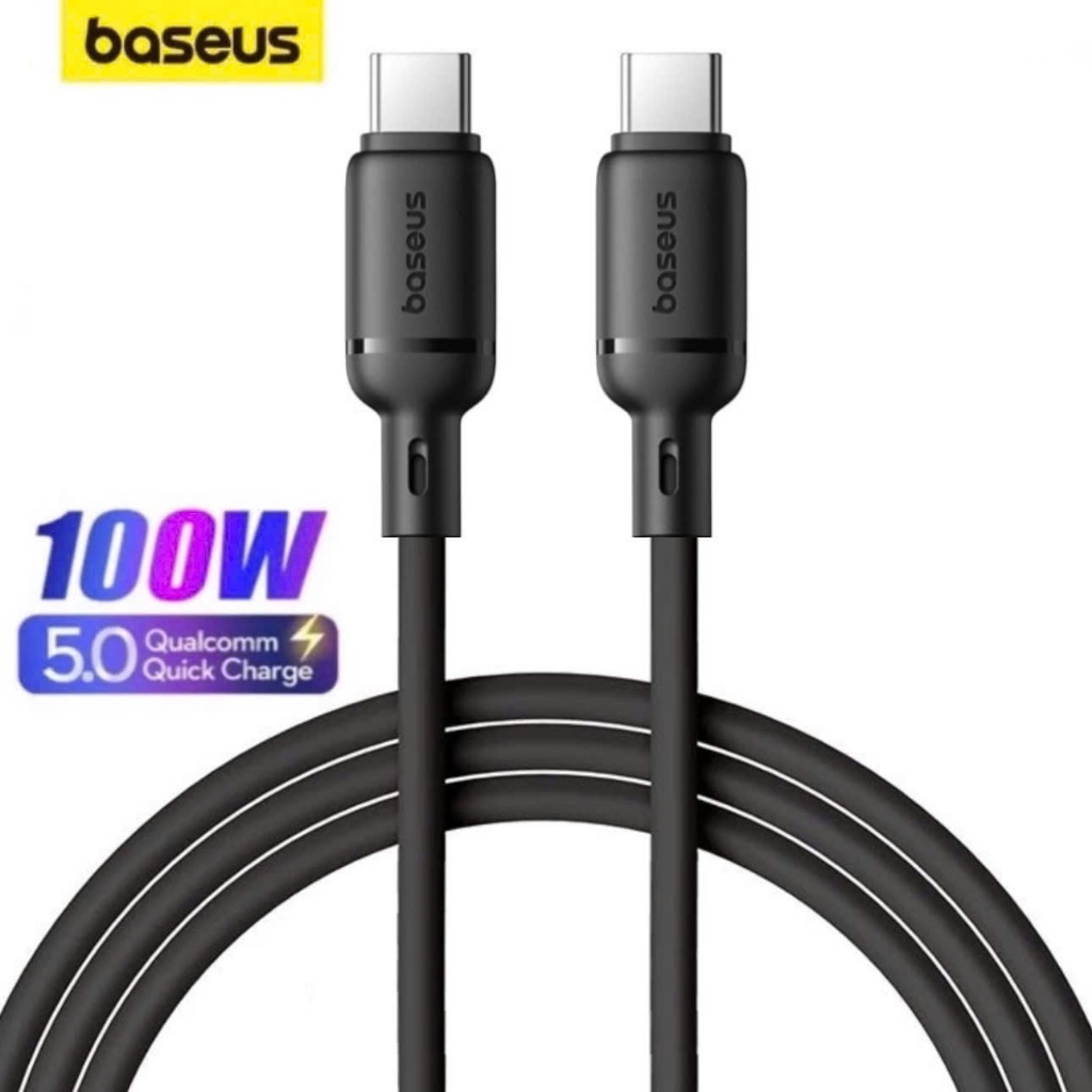 Dây sạc type c to typec 100w Baseus DRY Cáp dài 1m 2m dùng cho samsung xiaomi phone 15