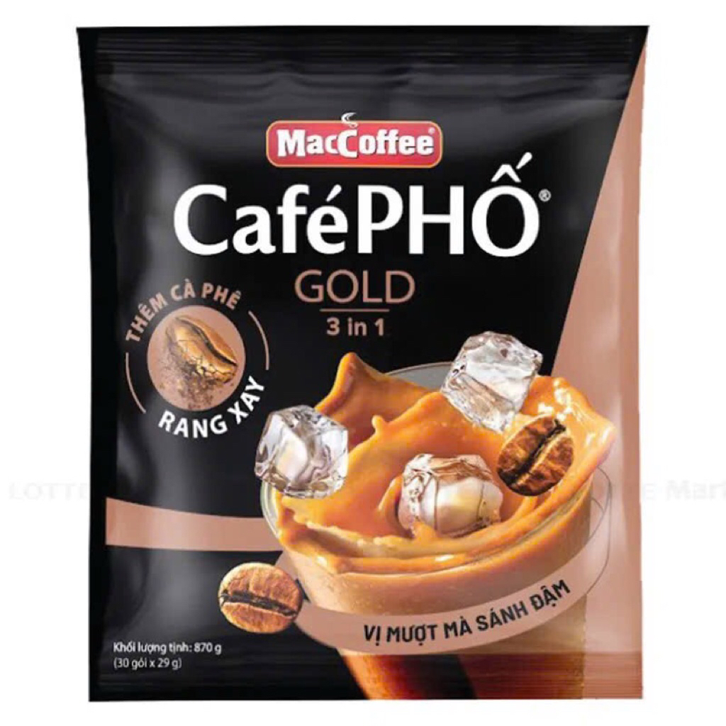 1 BỊCH CÀ PHÊ PHỐ SỮA ĐÁ GOLD- BỊCH 30 GÓI