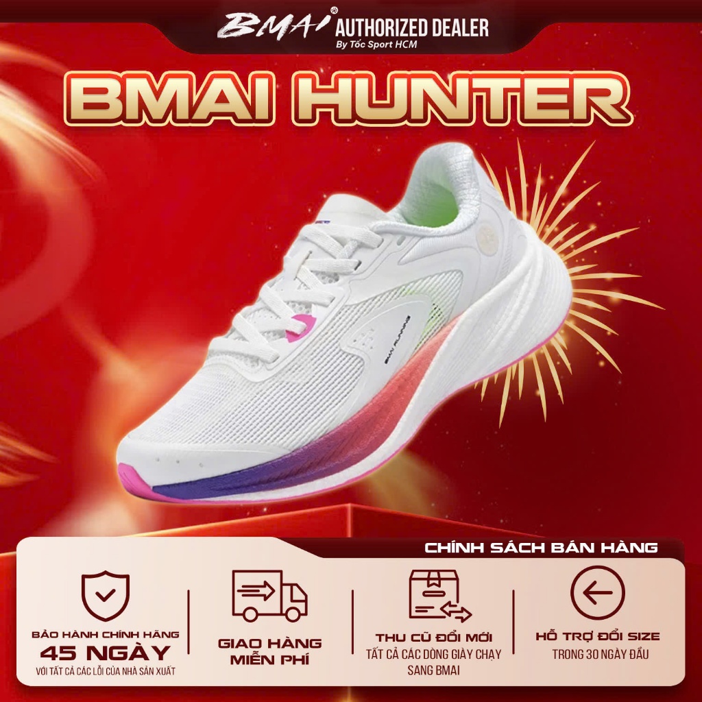 BMAI Giày chạy bộ Hunter 2.0 XRMJ003 Nam