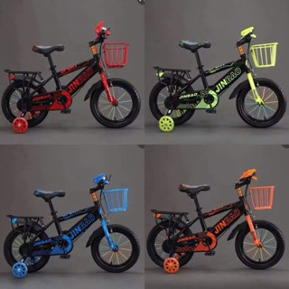 Xe đạp thể thao có giỏ và gác ba ga cho bé trai size 12, 14, 16, 18, 20 inch từ 2 đến 9 tuổi