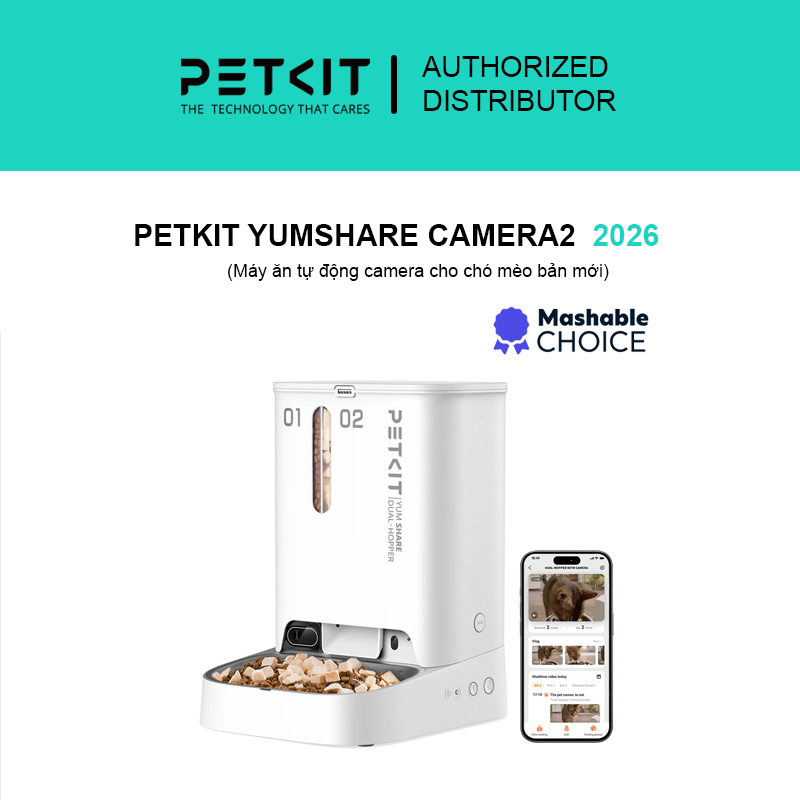 Máy ăn Petkit Yumshare Camera 2 ngăn