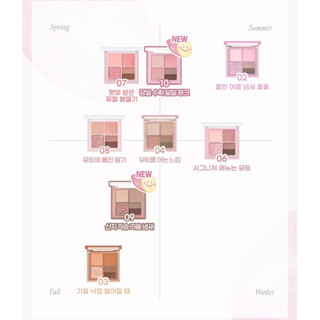 Phấn Mắt 4 màu Peripera Ink Pocket Shadow Palette (6.4g)