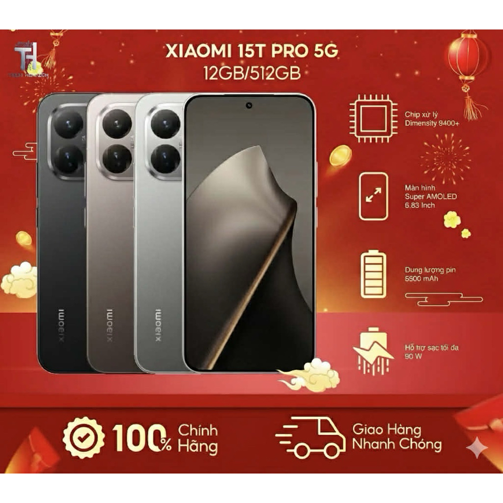 Điện thoại Xiaomi 15T Pro 5G 12/512Gb- hàng chính hãng
