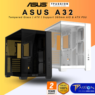 Vỏ case máy tính ASUS A32 ATX Black / White - Chính hãng, hỗ trợ VGA tới 420mm, tản nước 360 ATX PC