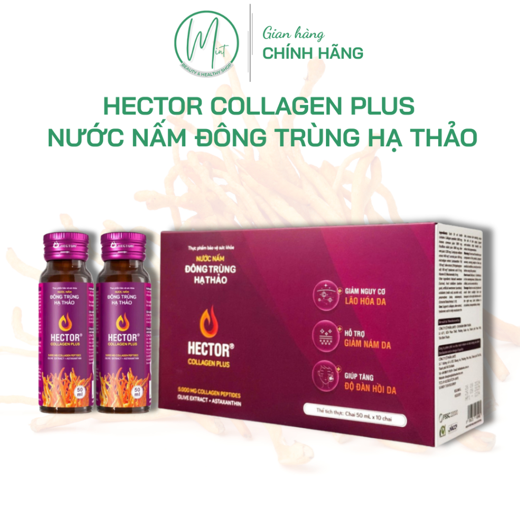 Hector Collagen Plus Nước Nấm Đông Trùng Hạ Thảo
