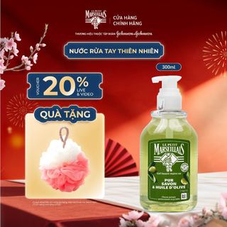 Gel Rửa Tay Thiên Nhiên 92% Le Petit Marseillais Dịu Nhẹ Chiết Xuất Xà Phòng Nguyên Chất Và Dầu Ô Liu 300ml 0491