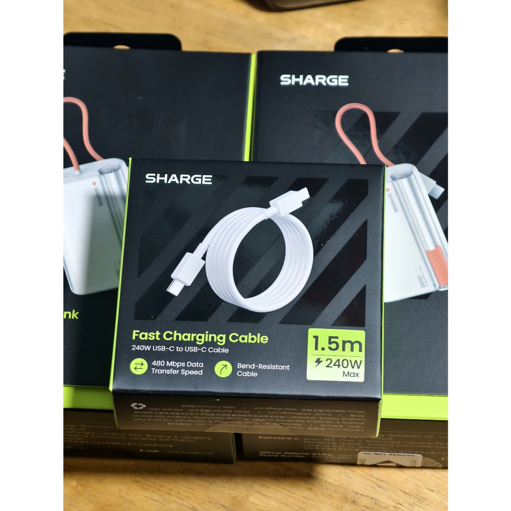 Cáp sạc Sharge USB-C-C L6 240W | Dài 1m5