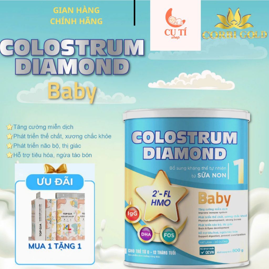 Sữa Non Clostrum Diamond 24h 800g – Tăng Cường Miễn Dịch, Phát Triển Chiều Cao Và Trí Não Cho Bé