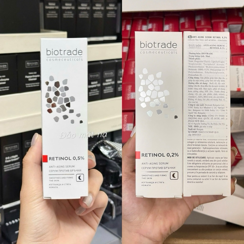 (ĐMN) Biotrade Retinol Anti-Aging Serum Tinh chất hỗ trợ trẻ hóa căng bóng 30ml