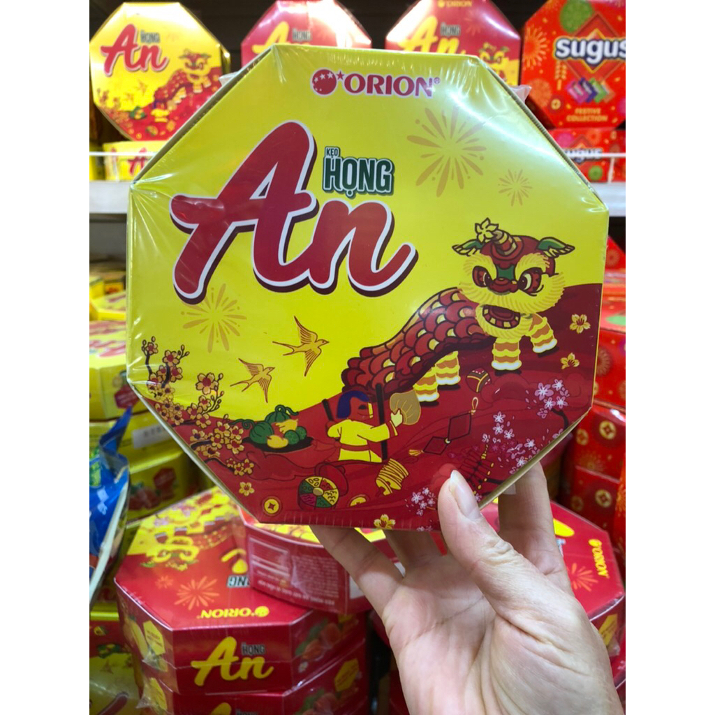 Hộp kẹo Họng An Tết ORION