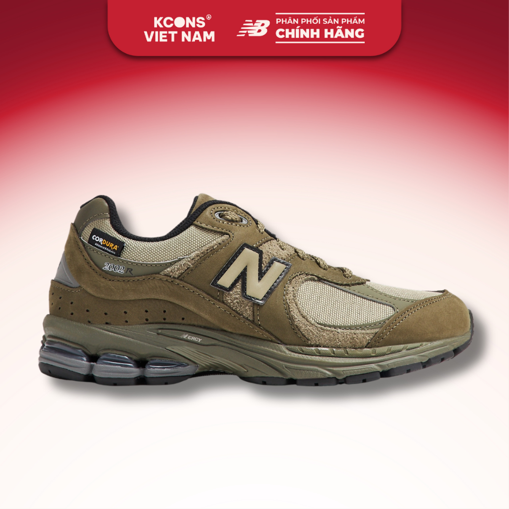 Giày NEW BALANCE 2002R CORDURA OLIVE M2002RPK Unisex Cordura Pack Chất Liệu Siêu Bền Chống Mài Mòn P