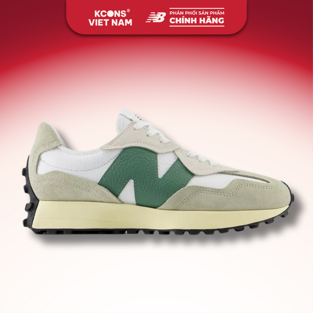 Giày New Balance 327 Unisex U327WPKD Olive Green Retro Phong Cách, Chất Liệu Cao Cấp