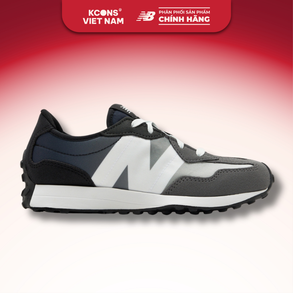 Giày New Balance Lifestyle 327 Black GS327KW Retro Phong Cách, Chất Liệu Cao Cấp