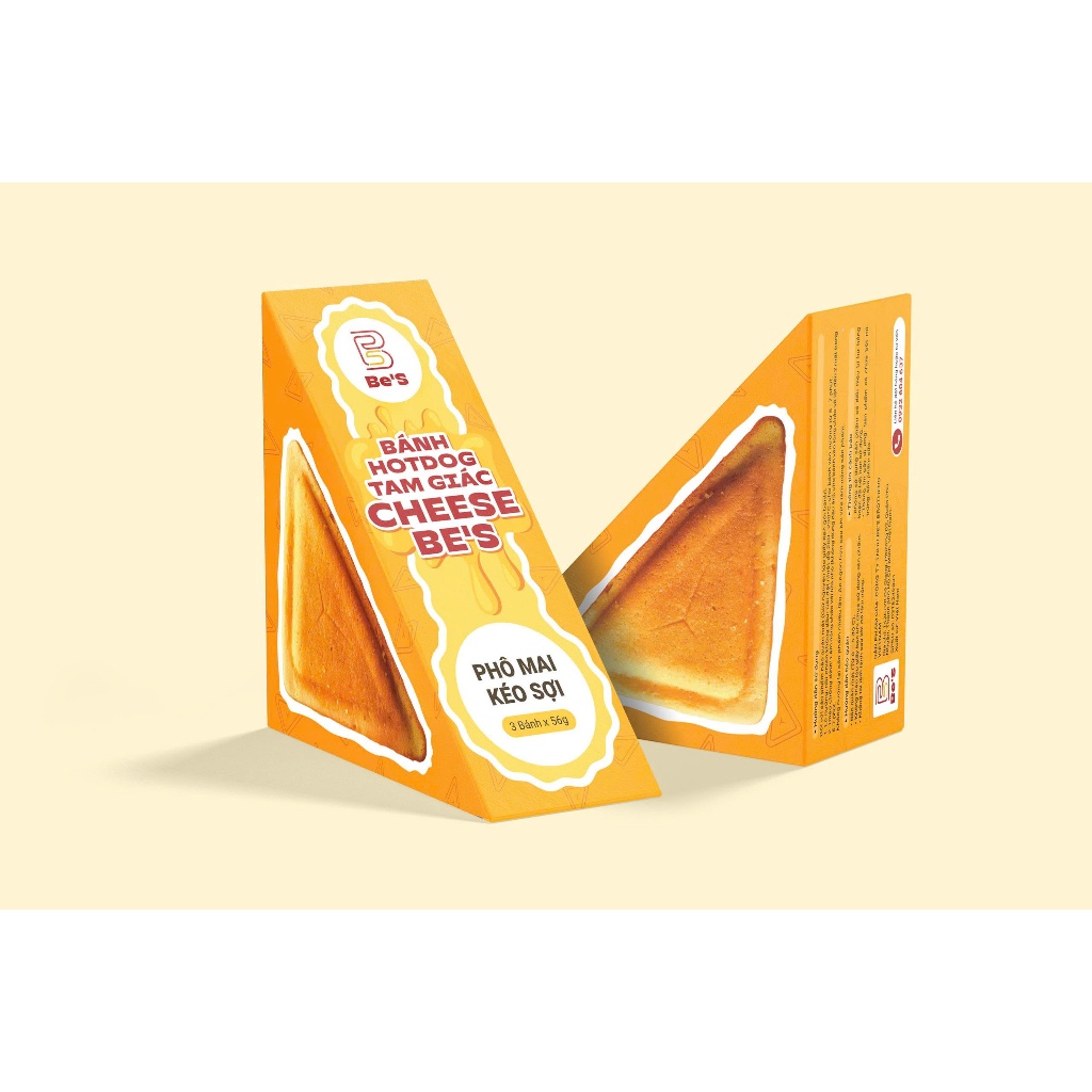 [HCM] Bánh hotdog cấp đông - Bánh hotdog Phô mai kéo sợi (Hộp 3 bánh)