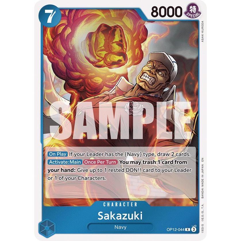 Thẻ Bài One Piece Mã OP12-044 - Sakazuki - Character - Rare