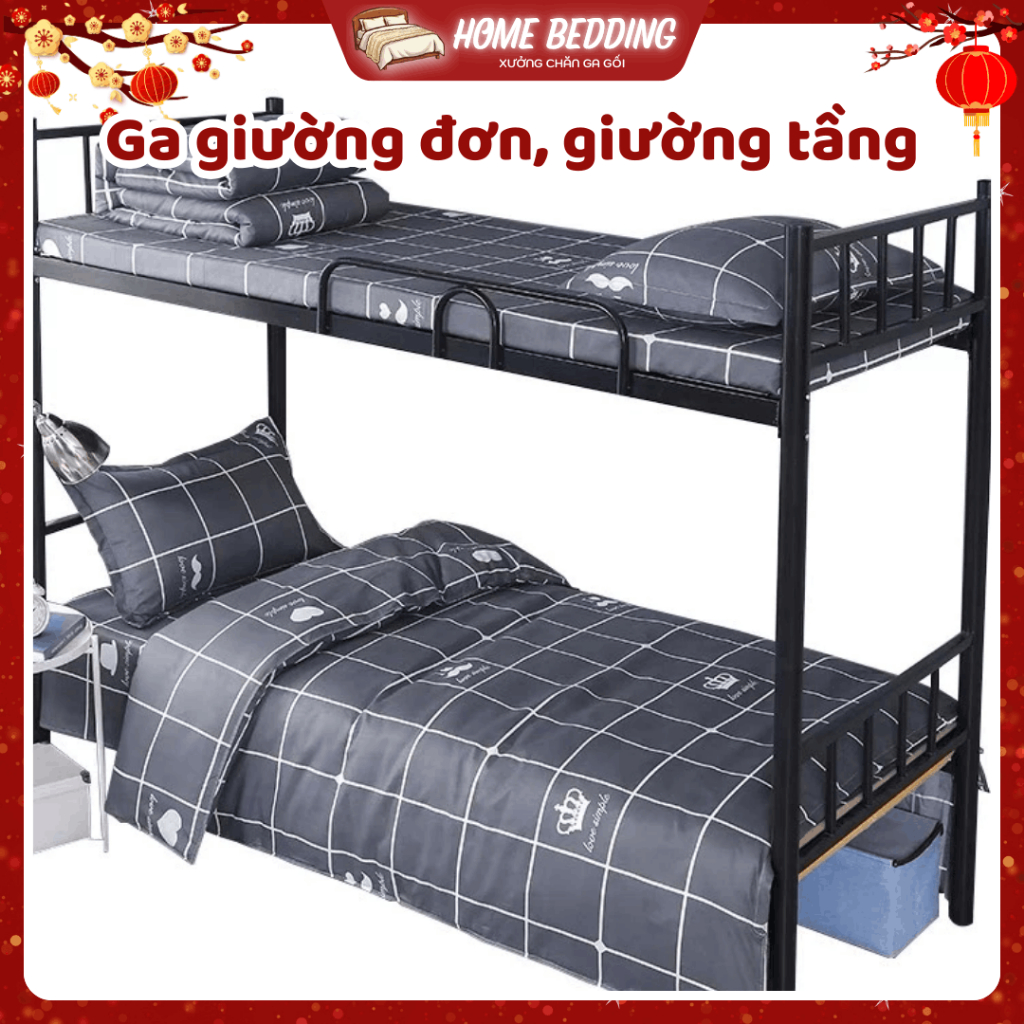 Ga giường đơn, giường tầng, giường ký túc xá cho sinh viên ở khu ký túc xá 80x190cm