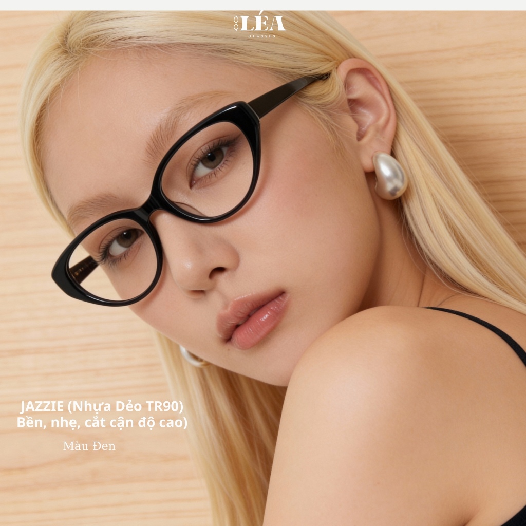 Kính mắt chuyên lắp cận JAZZIE - LÉAGLASSES mắt mèo nhựa dẻo TR90 cao cấp Y2K Bayonetta HOT TREND | BigBuy360 - bigbuy360.vn