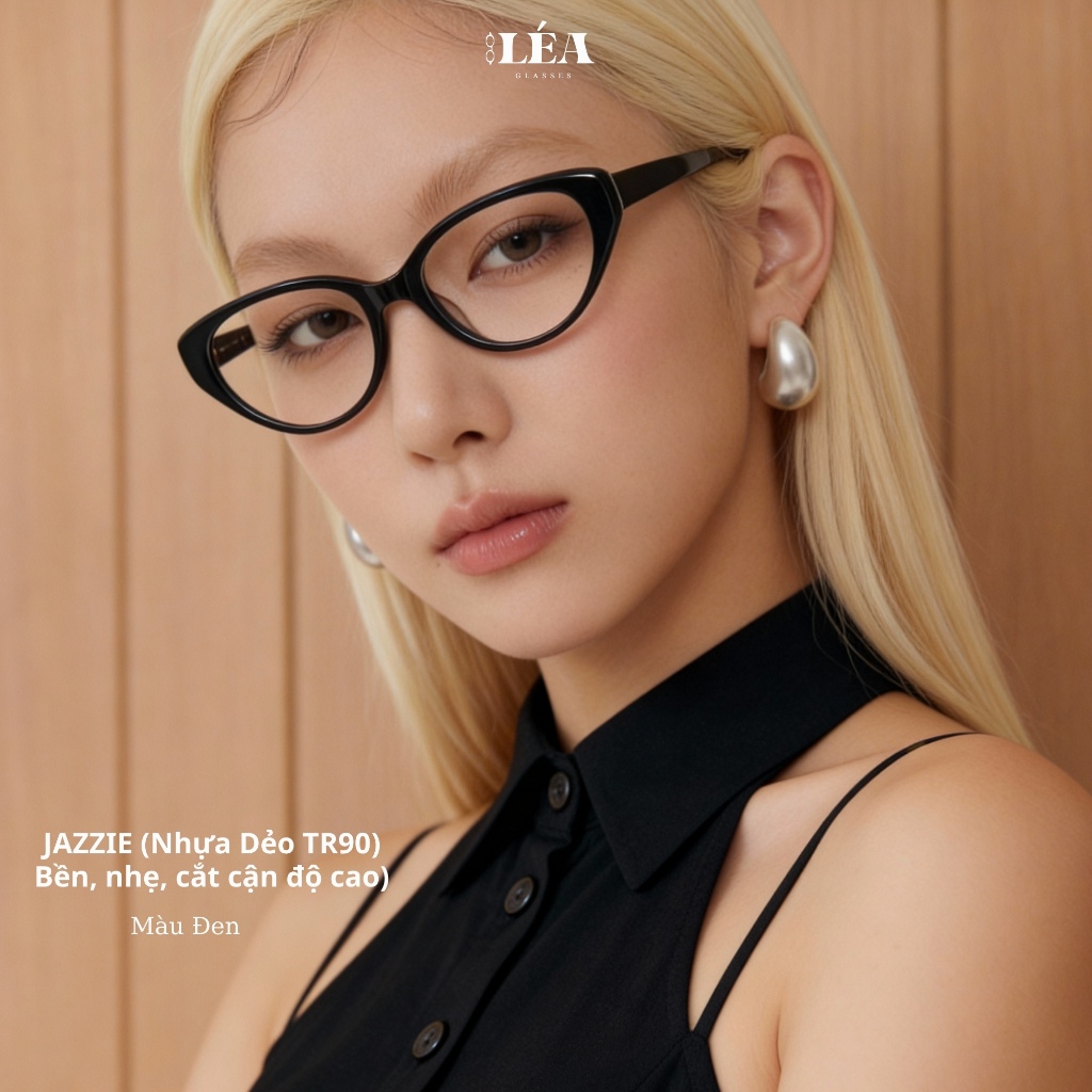 Kính mắt chuyên lắp cận JAZZIE - LÉAGLASSES mắt mèo nhựa dẻo TR90 cao cấp Y2K Bayonetta HOT TREND | BigBuy360 - bigbuy360.vn