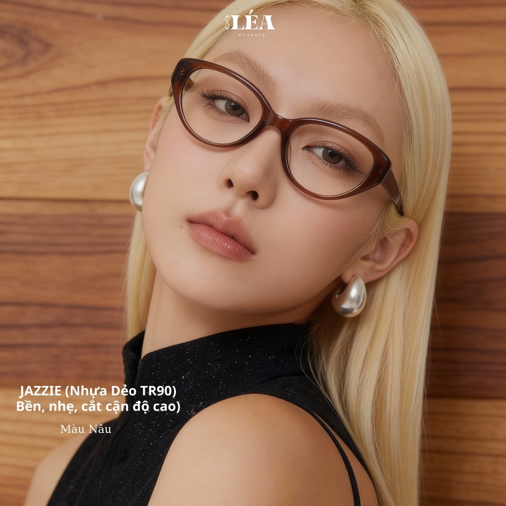Kính mắt chuyên lắp cận JAZZIE - LÉAGLASSES mắt mèo nhựa dẻo TR90 cao cấp Y2K Bayonetta HOT TREND | BigBuy360 - bigbuy360.vn