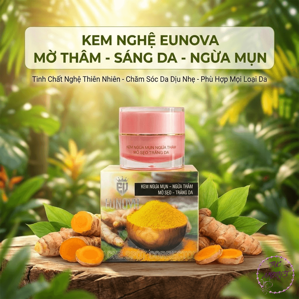 Kem mụn thâm mờ sẹo trắng da nghệ Eunova