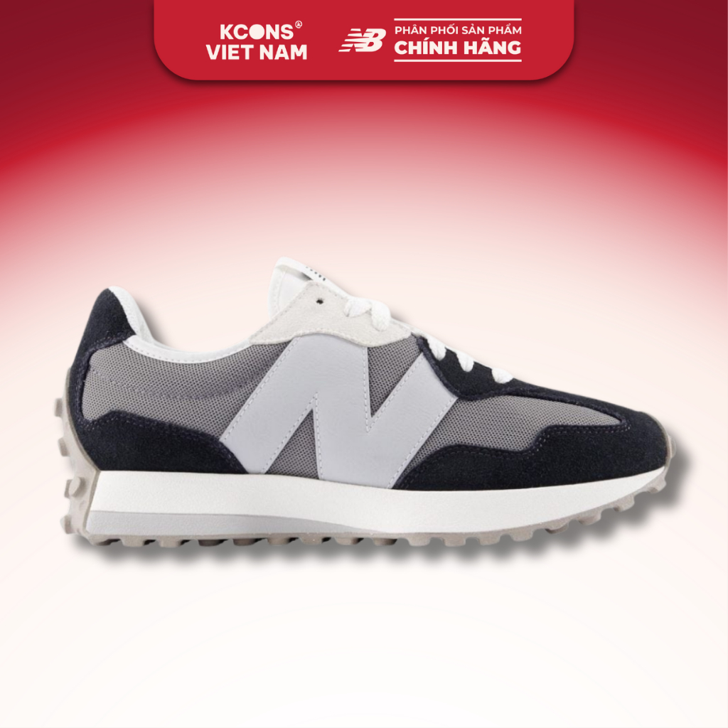 Giày New Balance Lifestyle 327 Black Grey U327LNB Retro Phong Cách, Chất Liệu Cao Cấp