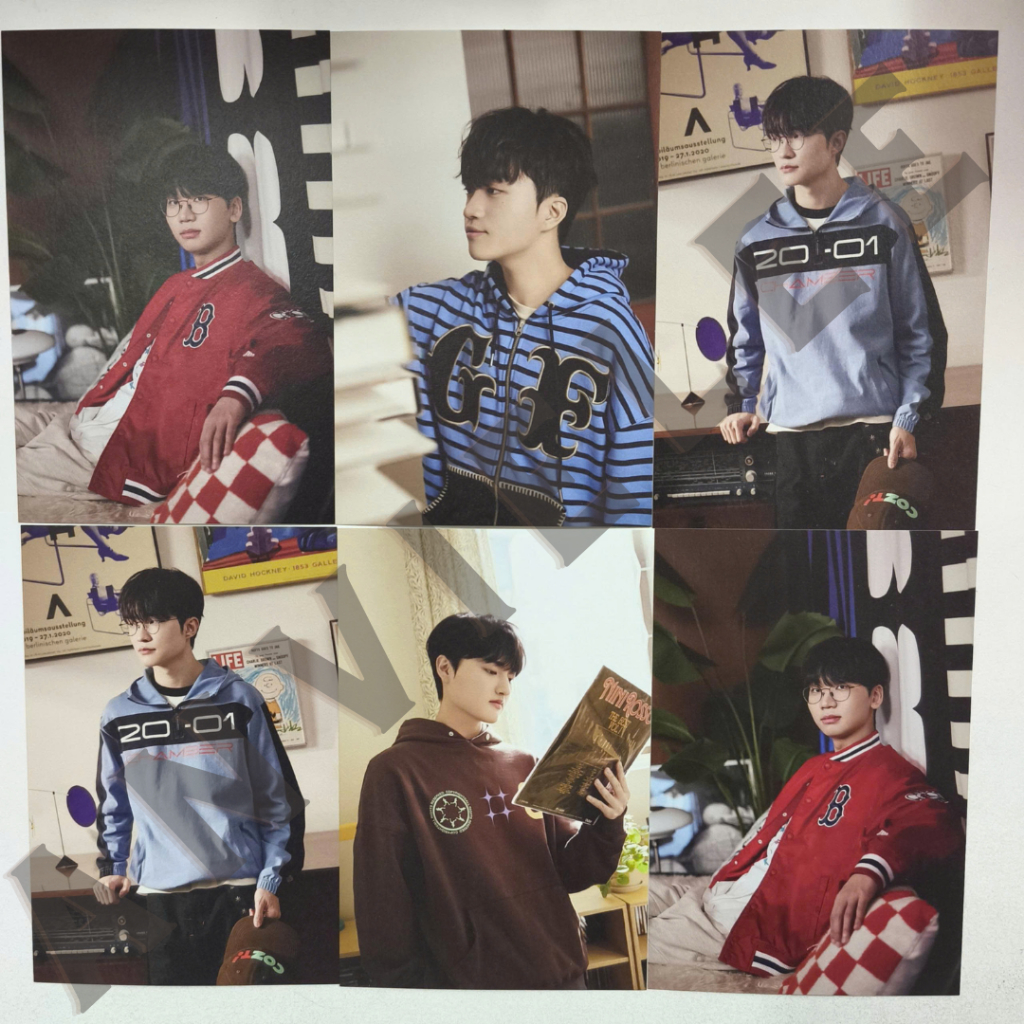 Postcard ảnh 2026 T1 Happy Doran Oner Faker Peyz Keria Liên Minh Lol thẻ bo góc
