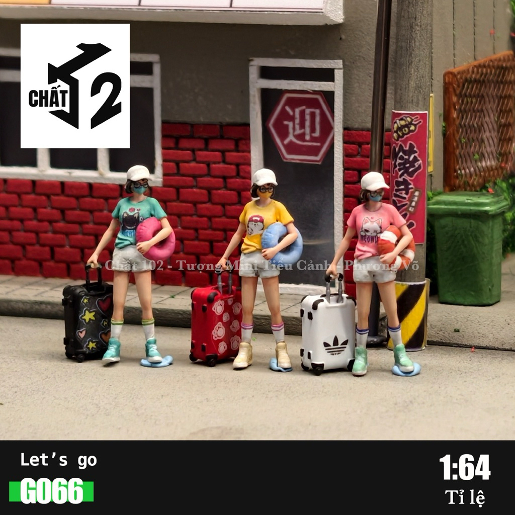 Mô hình Figure nữ 1/64 Let's go Premium