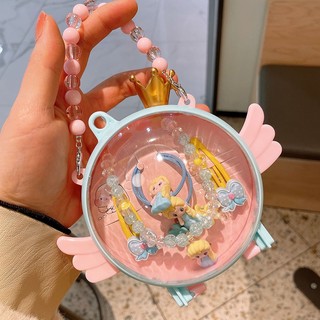 Bộ Vòng Cổ, kẹp tóc, hoa tai cho bé gái có hộp mẫu công chúa tuyết, kuromu quà tặng sinh nhật, lễ đáng yêu