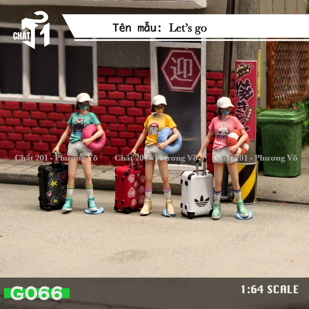 Mô hình 1/64 Figure nữ Let's go Premium