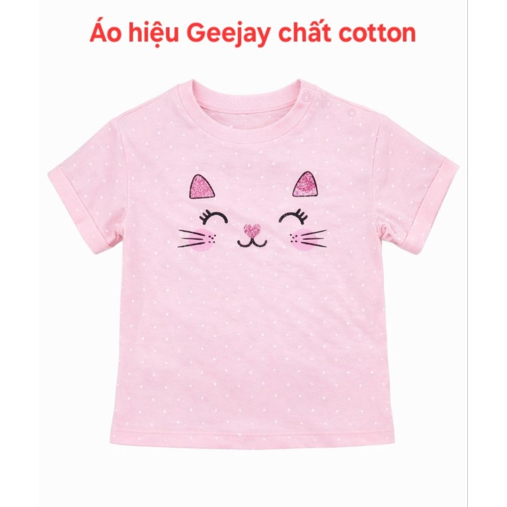 Áo bé gái xuất dư ( Size 9m đến 3-4y ) Chất cotton