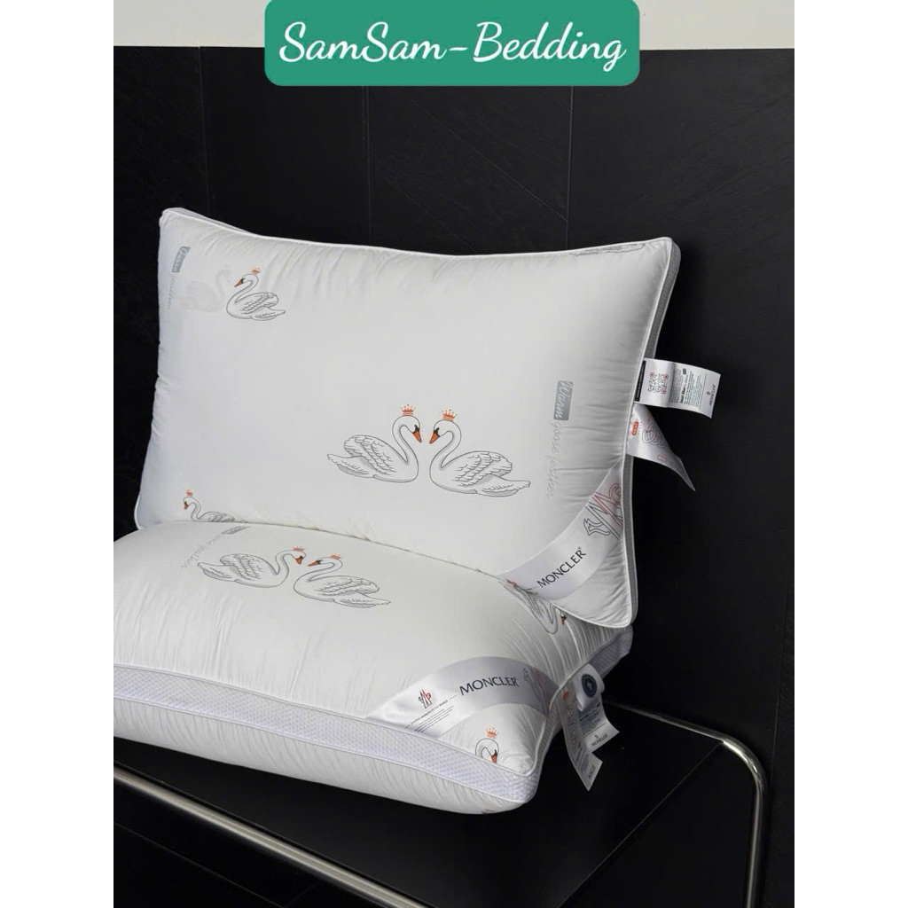 Bộ đôi ruột chăn lông vũ & ruột gối lông vũ Moncler mang lại cảm giác êm ái – nhẹ tênh – ấm áp tự nh