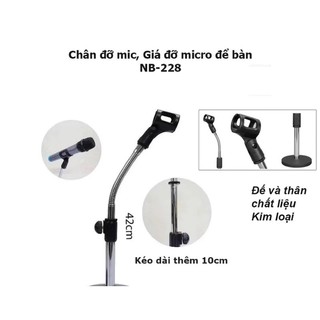Chân Đế Micro Để Bàn Microphone Stand NB 228 - Chân gắn micro để bàn dùng cho hội nghị, hội thảo...