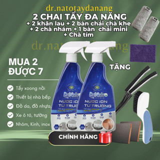 [TẶNG 8 MÓN] Combo 2 Chai Xịt Tẩy Rửa Đa Năng Dr.Natro 500ml Làm Sạch Dầu Mỡ Kèm Bộ 6 Dụng Cụ Vệ Sinh