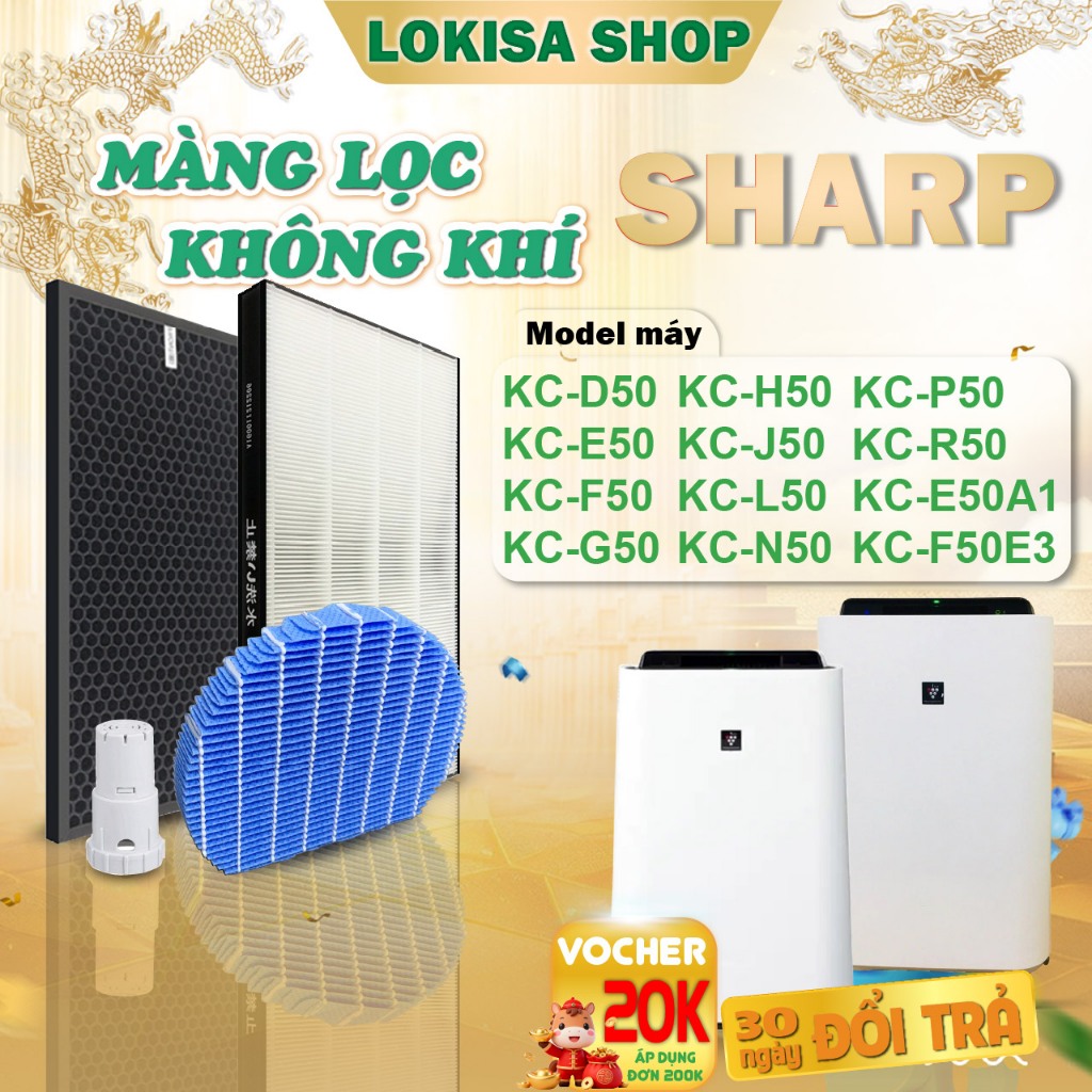 Màng lọc không khí Sharp KC-D50 | KC-E50 | KC-F50 | KC-G50 | KC-H50|KC-J50|KC-L50|KC-N50|KC-P50|KC-R50|KC-E50A1|KC-F50E3