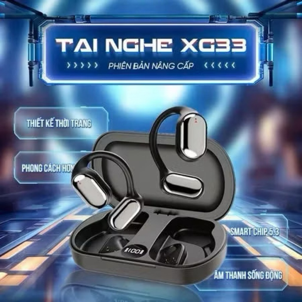 Tai nghe bluetooth XG33 chính hiệu nhỏ gọn, tiện lợi, âm thanh Hifi sống động