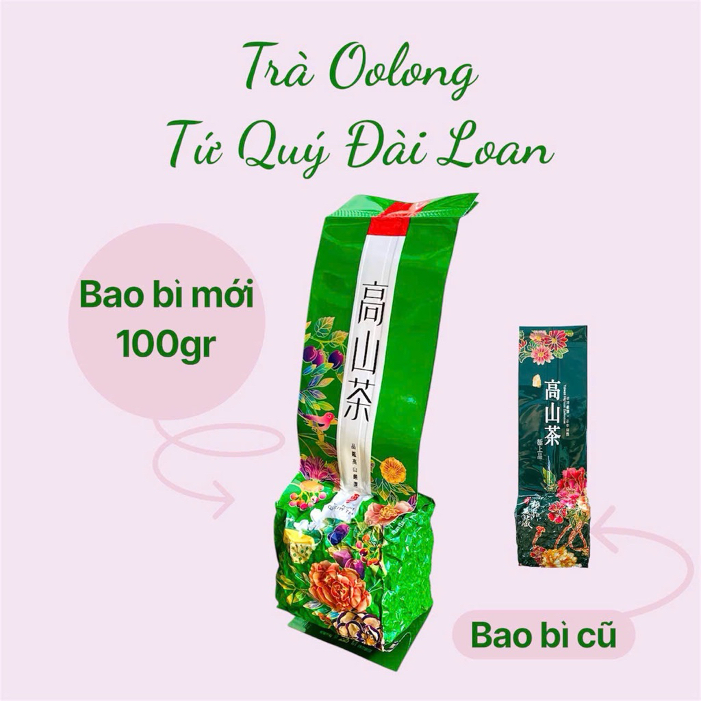 TRÀ OOLONG TỨ QUÝ ĐÀI LOAN 100GR