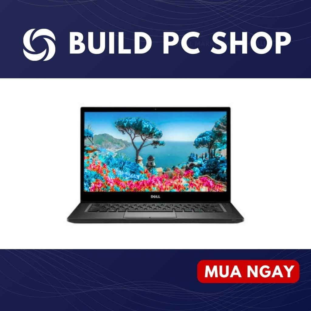 Laptop xách tay cũ sài tốt Dell latitude 7290 Core i5-8250U Ram 8GB SSD 256GB Màn hình 12.5 inch. bả