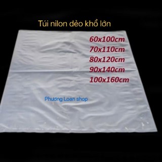 PE dẻo đựng chăn màn, lót bên trong bao bọc hàng không dây rút (60x100, 70x110, 80x120, 90x140, 100x160)
