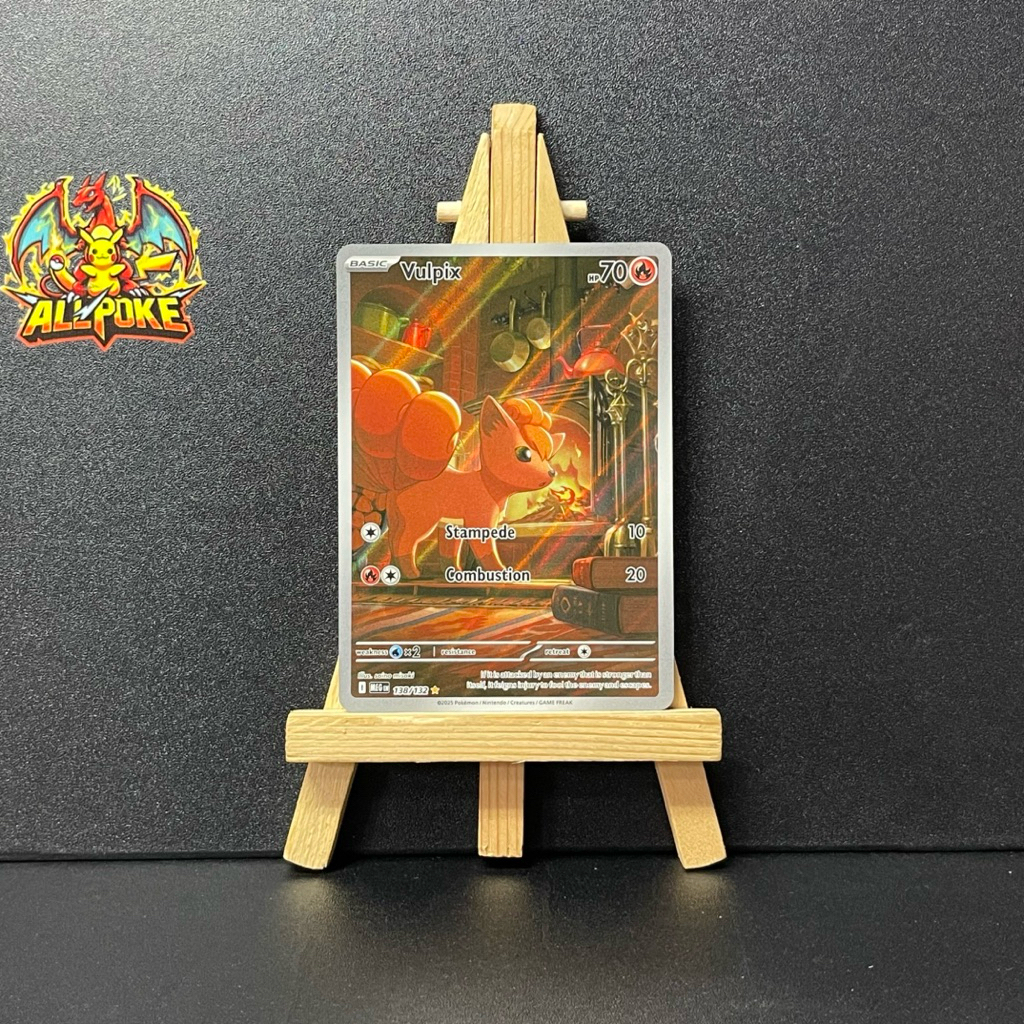 [ AllPoke ] Thẻ Bài Pokemon TCG,Vulpix - 138/132 -Mint