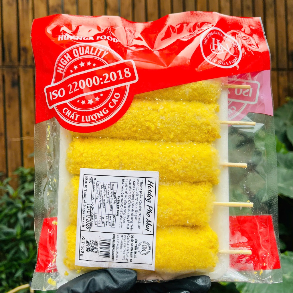 Hotdog xúc xích phô mai kiểu Hàn Quốc 5 cái,