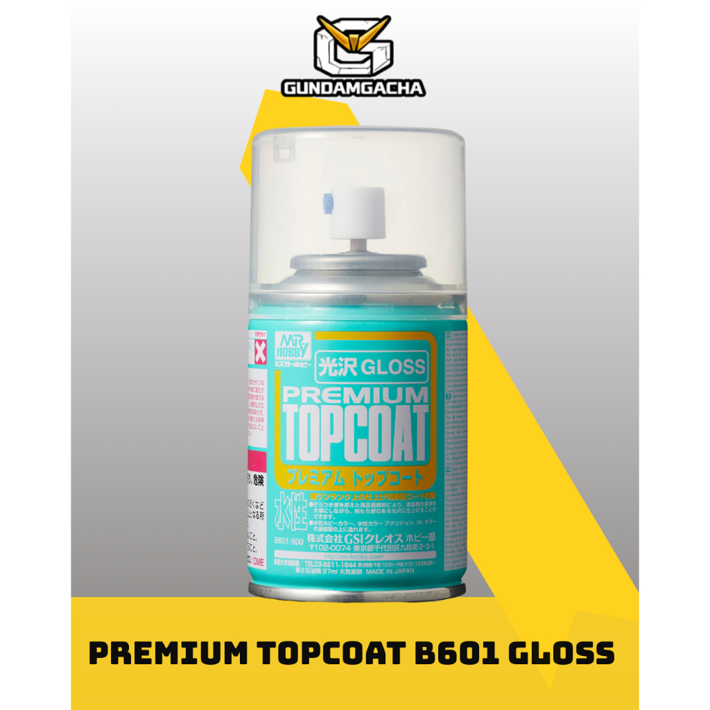 Sơn Xịt Mr Hobby Premium Topcoat B601 Gloss – Sơn Phủ Bóng Cao Cấp Nhật Bản
