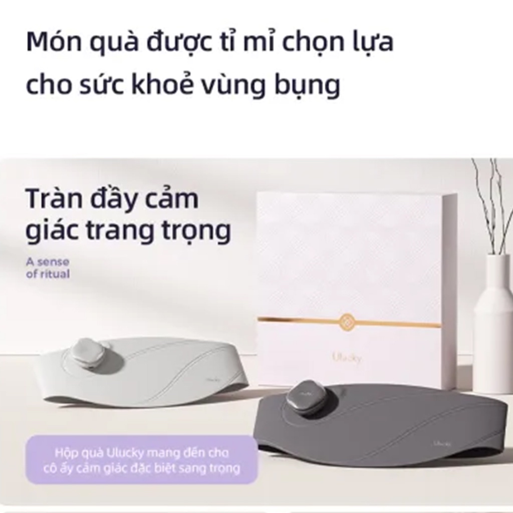 Máy massage sưởi ấm giúp dịu cơn đau bụng kinh Ulucky, món quà sức khoẻ