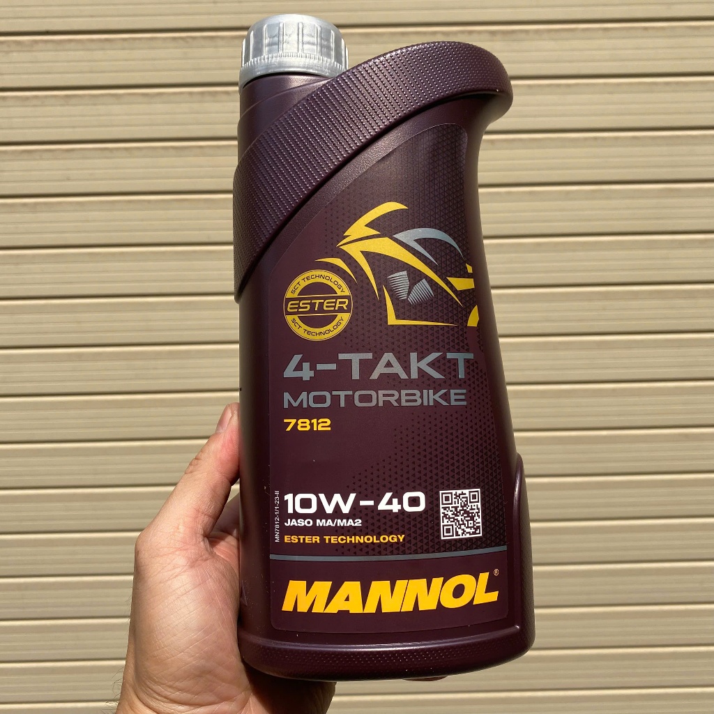 Nhớt xe số tổng hợp gốc Ester Mannol 7812-Tark 10W40 - Sản xuất tại Đức