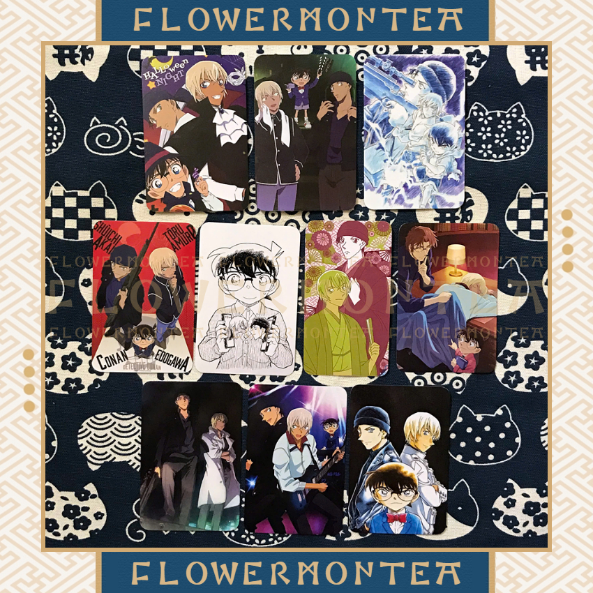 (Akai X Amuro 01) Set 2 Thẻ Hình | Card Hình Bo Góc 1 Mặt - Detective Conan | Thám Tử Lừng Danh Cona