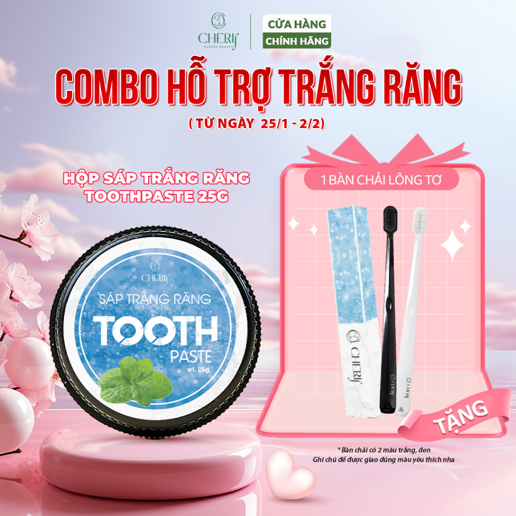 Kem Trắng Răng Dạng Sáp Tooth Paste Yen COSMETIC Làm Trắng Răng Giảm Hôi Miệng Làm Sạch Răng