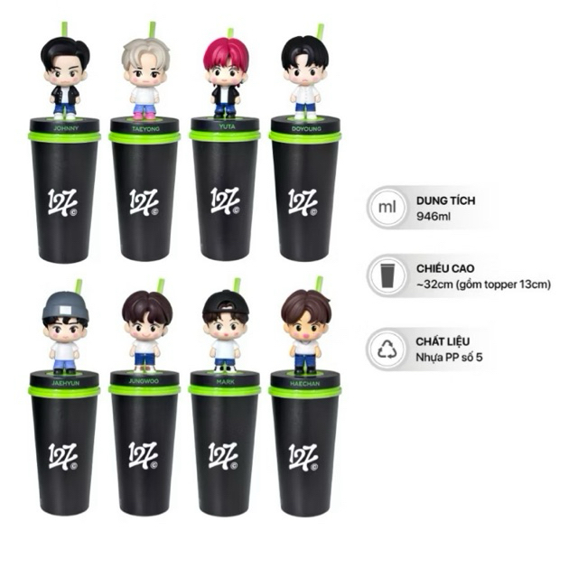 Ly nước CGV, bình CGV NCT Doraemon Blackpink Snake Superman Dragon Kid Conan Jujutsu Kaisen các loại