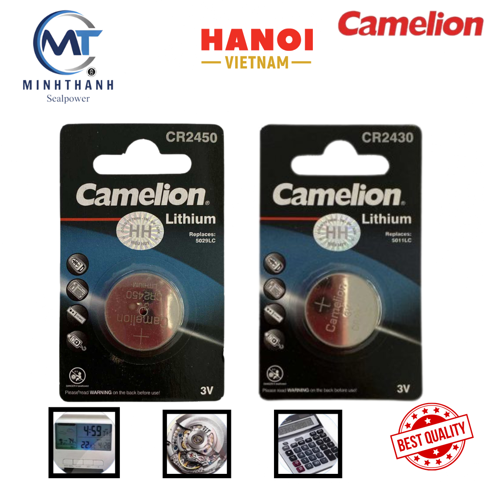 Pin CR2430 CR2450 Camelion 3V 2430  Vỉ 1 Viên chất lượng...