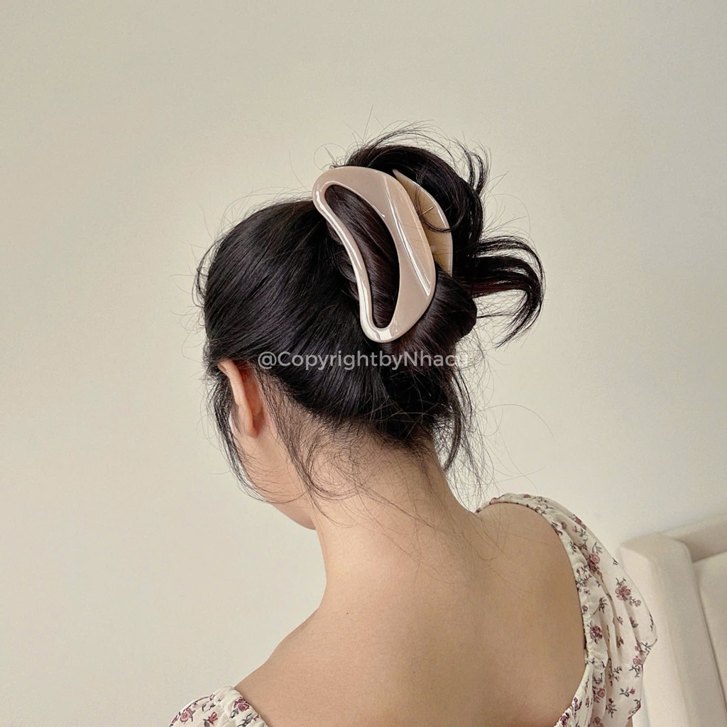 Kẹp Tóc Thạch Bán Nguyệt Size Lớn NHÀ CÚ Kẹp Bấm Càng Cua Phong Cách Hàn Quốc 5982 | BigBuy360 - bigbuy360.vn